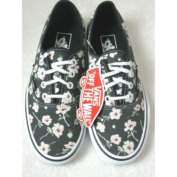 Vans Authentic Women's Vintage Floral Blue Graphite canvas shoes Sizes NIB - Picture 3 of 5